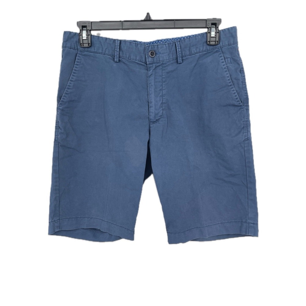 Brax Bellevill Blue Feel Good‎ Flat Front Regular Fit Stretch Shorts US 36 XL
